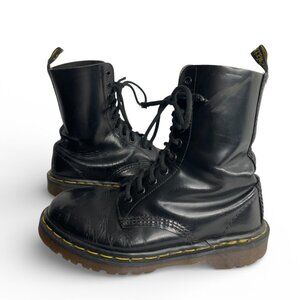 Dr. Martens Vintage England 10 Eye Hole Leather Combat Boots Women's 8 Men's 7
